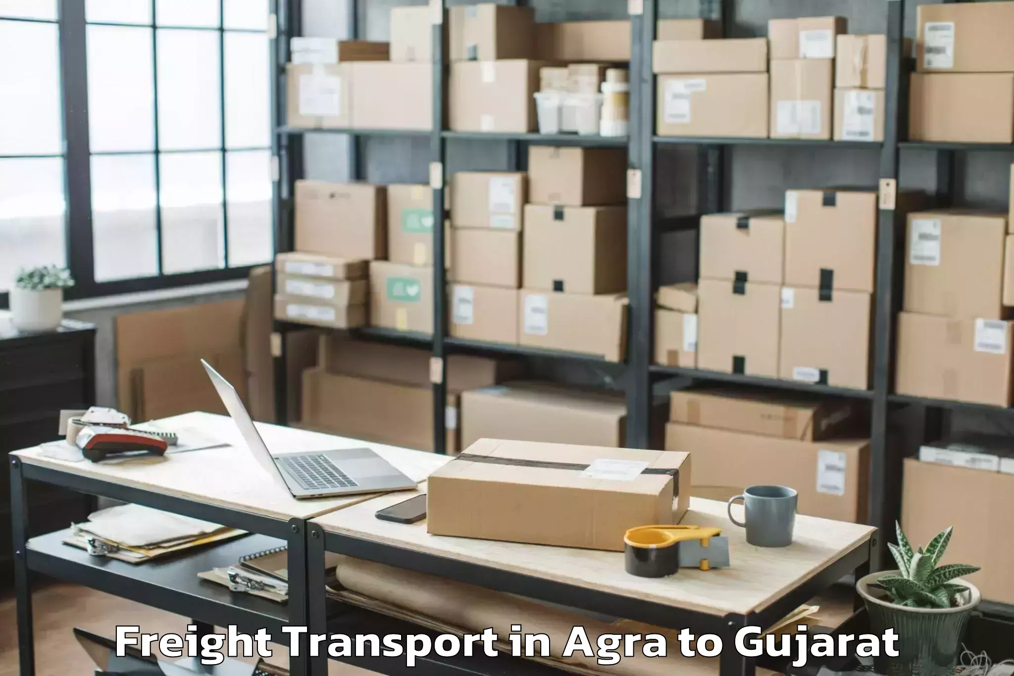 Trusted Agra to Rajkot Freight Transport